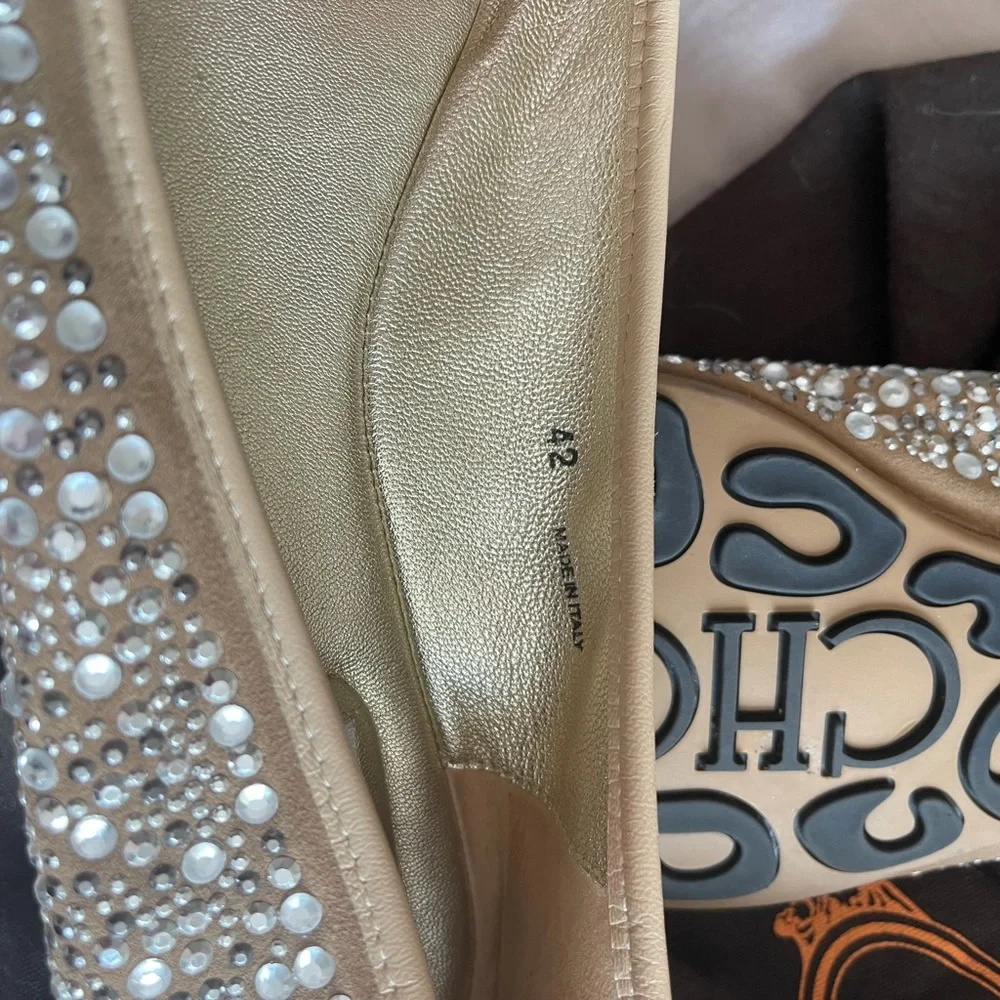 Jimmy Choo Rhinestone Flats - Picture 6 of 9